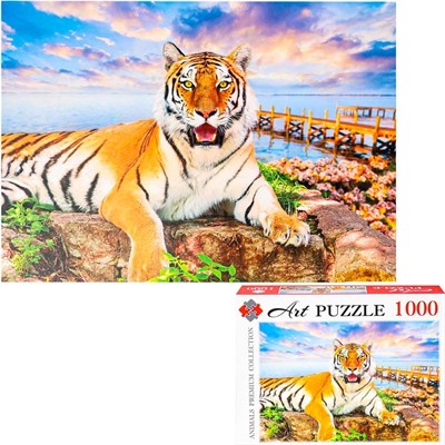 Пазл 1000 Хищный тигр ШТК1000-0571 - фото 69774943