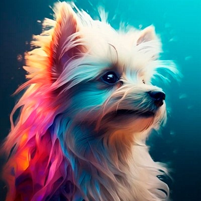 Набор для творчества Роспись по холсту с красками 30х30 см "Собаки" Портрет собачки Х-6350 - фото 69774979