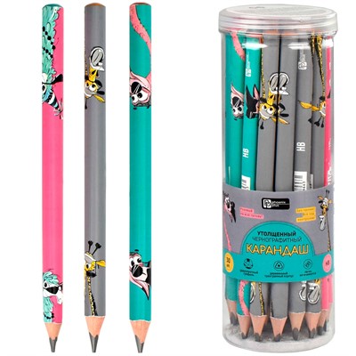 Карандаш ч/г Экзотичные друзья ассорти 63687 - фото 69775379