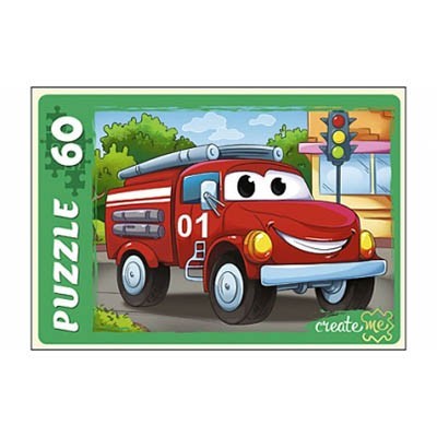 Пазл 60 Пожарная машина У60-7215 - фото 69776933