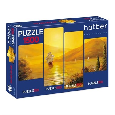 Пазл 4 в 1 250+500+500+250эл Морская симфония.Premium 18417 - фото 69777469