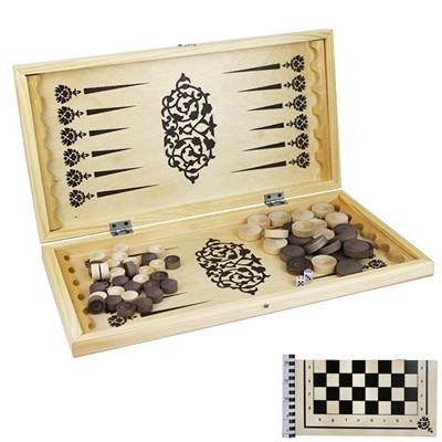 Набор 2 в 1 №2 ( шашки,нарды ) /Колорит/ - фото 69778205