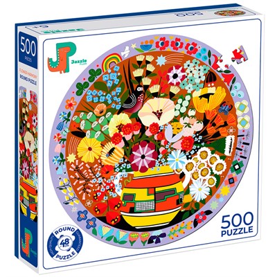 Пазл 500 Цветочная гармония.Круглый P1003 СТОК - фото 69779535