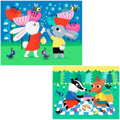 Пазл 2 в 1 Летний день P1201 СТОК - фото 69779536