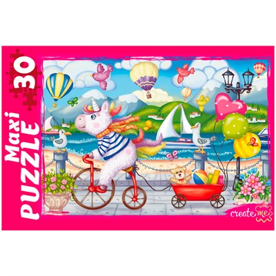 Пазл 30 Макси ЕДИНОРОГ НА ПРОГУЛКЕ  № 2 ПМ30-2713 - фото 69779766