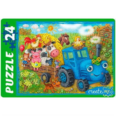 Пазл 24 Макси Веселый трактор №7 УК24-4976 - фото 69780009