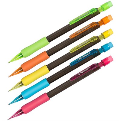 Карандаш ч/гр. механический 0,7 мм. с ластиком 242601 OfficeSpace - фото 69780184