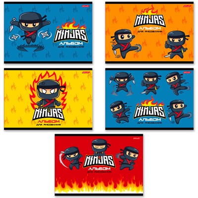 Альбом для рисования 16 л. А4 Юный ниндзя 16АЛСК4_1_3_9 000651 SVETOCH - фото 69780204