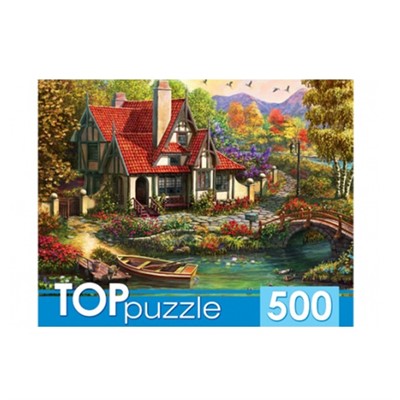 Пазл 500 Домик у пруда ХТП500-4228 - фото 69780498