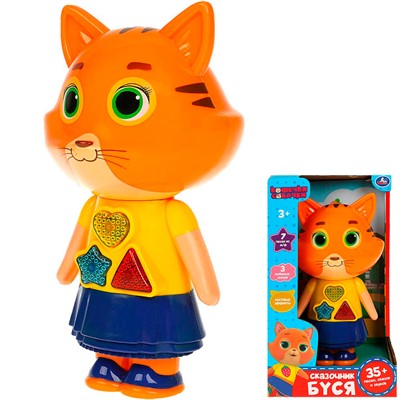 Игрушка на батарейках Сказочник Буся КОШЕЧКИ - СОБАЧКИ 35+ песен,сказок и звуков.свет HT1315-R - фото 69780789