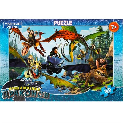 Пазл 160 Приключения драконов 4660254451421 - фото 69781236