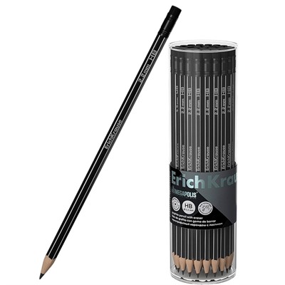 Карандаш ч/гр Jet MEGAPOLIS с ластиком HB 45486 /Erich Krause/ - фото 69781362