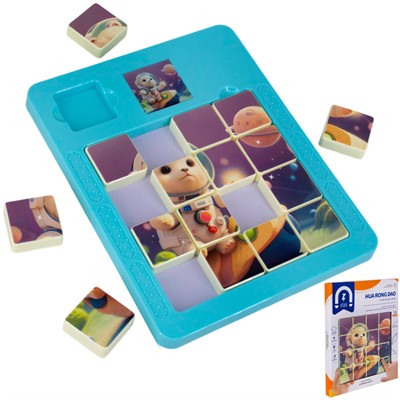 Логическая игрушка P1-1 пятнашки в кор. - фото 69781574