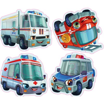 Пазл мягк. для малышей ВАЖНЫЙ ТРАНСПОРТ П-5803 - фото 69782129