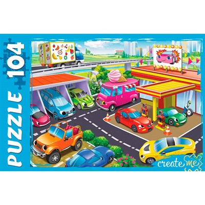 Пазл 104 Веселая парковка ПУ104-7714 - фото 69782409