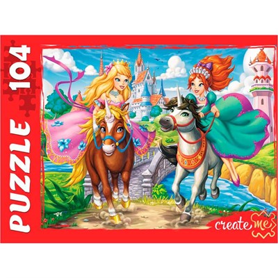 Пазл 104 Принцессы на единорогах Ф104-6475 - фото 69782410