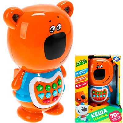 Игрушка на батарейках Сказочник Кеша 70 сказок, песен и загадок Ми-ми-мишки Умка HT1420-R-WOD - фото 69782654