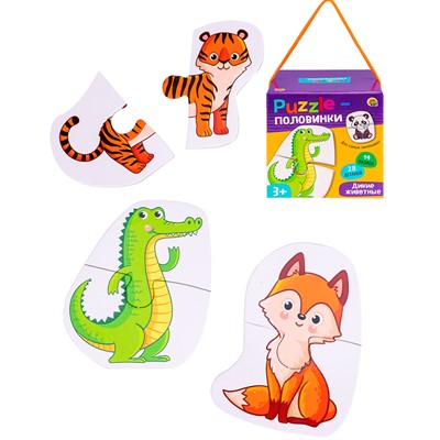 Пазл-половинки Дикие животные П-7737 - фото 69783480