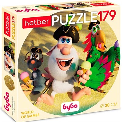 Пазл 179 эл. круглые Буба 179ПЗк4_30785 Hatber. - фото 69783594