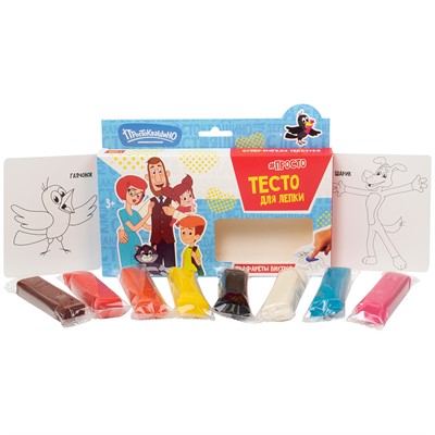 Набор для творчества Тесто для лепки Волшебное тесто 400 гр Простоквашино Папа VT063 - фото 69783880