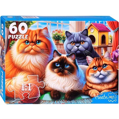 Пазл 60 Селфи красивых котов УК60-0224 - фото 69785190