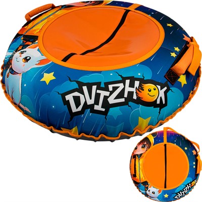 Тюбинг для катания 90 см Dvizhok Оксфорд аниме3 молния на клапане + камера + коробка - фото 69785446