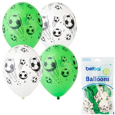 Шар 14" Шелкография пастель Мяч футбольный 25 шт 1103-1621 /цена за упак/ - фото 69786252