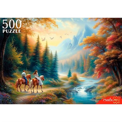 Пазл 500 Пара на лошадях в горах Ф500-8263 - фото 69786511