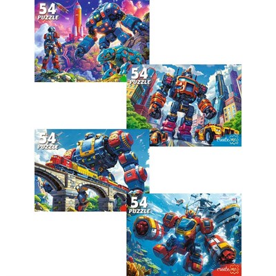 Пазл 54 Мир мощных трансформеров П54-2500 - фото 69786600