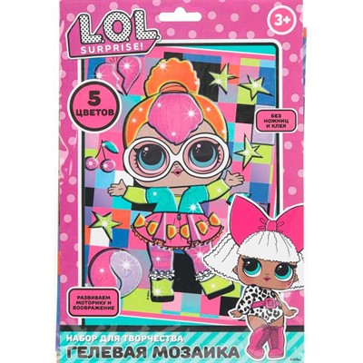 Набор для творчества Гелевая мозаика 17x23 см Лол МУЛЬТИ АРТ GEL-128630 - фото 69786779