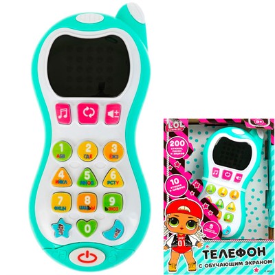 Телефон Обучающий ЛОЛ 200 стихов,песен,звуков HT1066-R6 - фото 69788271