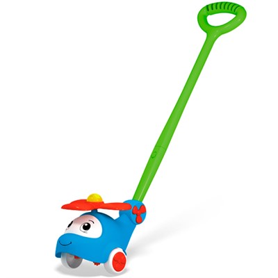 Каталка Вертолёт синий 02153 - фото 69788577