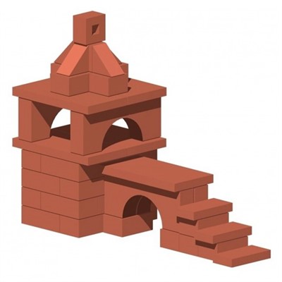 Конструктор из кирпичиков Башня с мостом 605 - фото 69789253