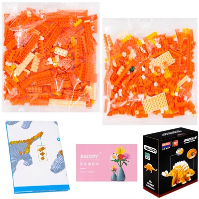 Конструктор 3D FCJ0788111 Динозавр 1196 дет. в коробке - фото 69789531