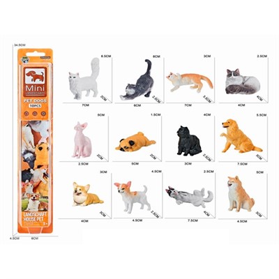 Набор животных E095-7 Любимые питомцы в кор. - фото 69789575