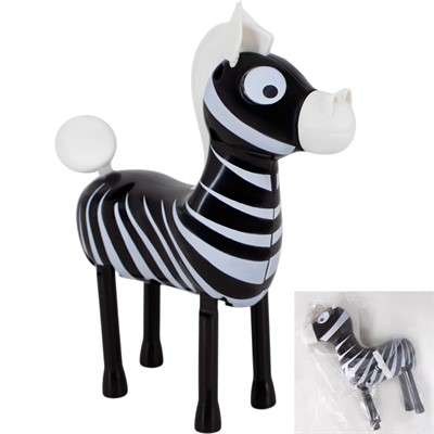 Игрушка завод. 221-6OPP Зебра в пак. - фото 69789962