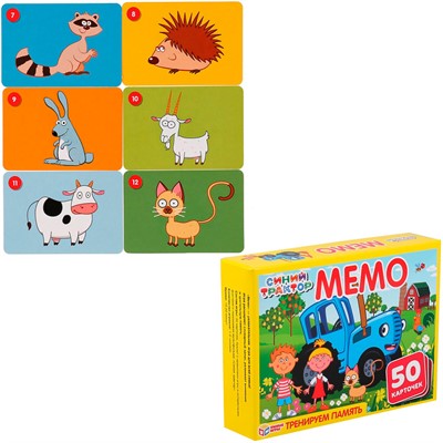 Настольная игра Умка Синий трактор.Мемо 4680013719982 - фото 69790352