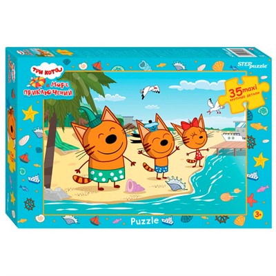 Пазл Макси 35 Три кота 91277 Степ /9/ - фото 69791349