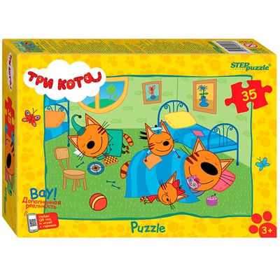 Пазл 35 Три кота (new 2) 91457 Степ /9/ - фото 69791381