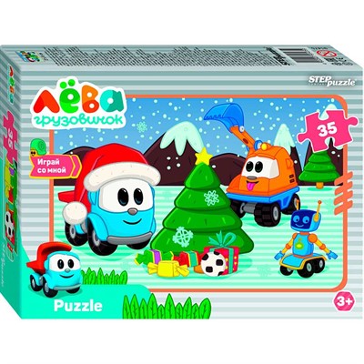 Пазл 35 Грузовичок Лёва. Друзья 91475 Степ - фото 69791448