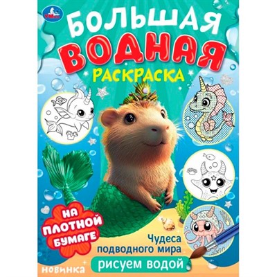 Раскраска Водная 9785506106784 Чудеса подводного мира . Водная раскраска малышам - фото 69792966