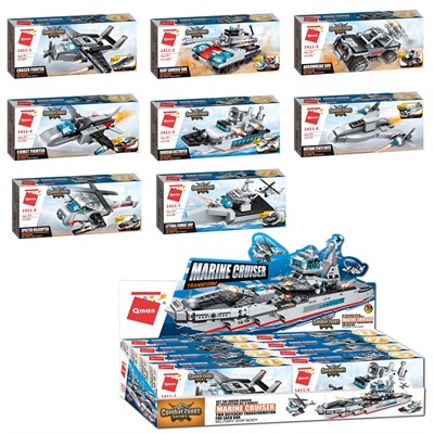 Конструктор 1411 QMAN Боевые самолеты в кор. - фото 69795373