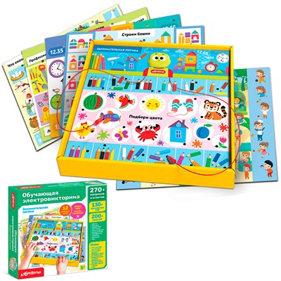 Обучающая электровикторина Занимательная логика 4630027293756 - фото 69795389