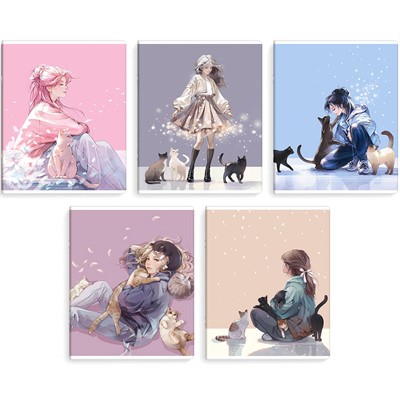 Тетрадь 48 л. клетка Романтика 70916 - фото 69796321