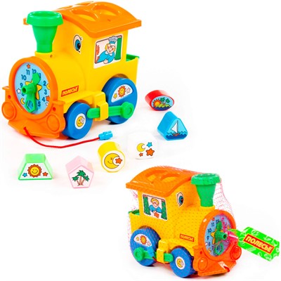 Каталка Занимательный паровоз в сетке 6189 /П-Е/12/ - фото 69796561