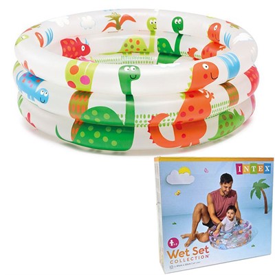 Бассейн для малышей кгруглый 1-3 лет 61х22см 57106 - фото 69796627