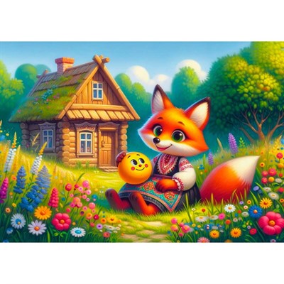 Пазл 35 Серия Оживи мультфильм. Колобок П35-3561 - фото 69796919