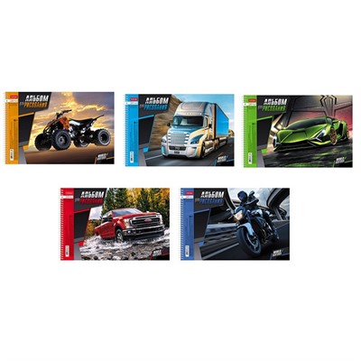 Альбом для рисования 24 л. А4 Мир моторов 062435 Hatber - фото 69797159