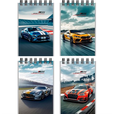 Блокнот 40 л. А7 Красивые автомобили - 10 Б40-9323 ассорти - фото 69797868