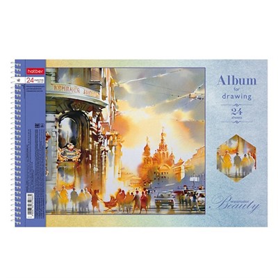 Альбом для рисования 24 л. А4 Красота вокруг нас на спирали 24А4тВсп Hatber - фото 69798462